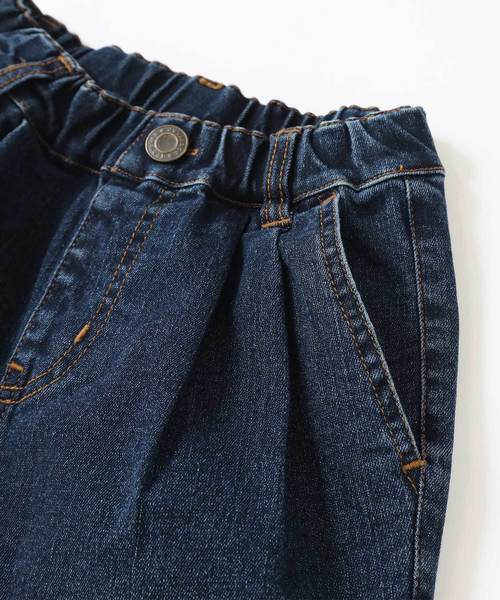 devirock（デビロック）の「デニムサルエルタックパンツ サルエルパンツ（デニムパンツ・キッズ・ネイビー/サックスブルー/ブルー系その他/ワンウォッシュ・110cm/100cm/120cm/130cm/140cm/150cm/160cm）」の18枚目の写真