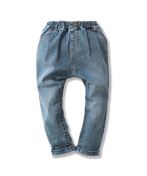 devirock（デビロック）の「デニムサルエルタックパンツ サルエルパンツ（デニムパンツ・キッズ・ネイビー/サックスブルー/ブルー系その他/ワンウォッシュ・110cm/100cm/120cm/130cm/140cm/150cm/160cm）」の22枚目の写真