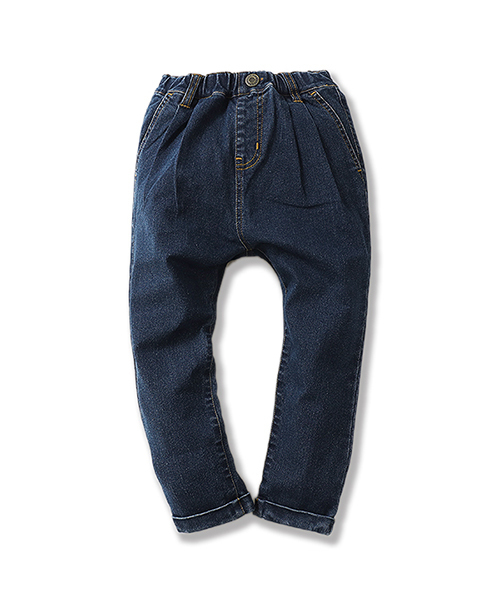 devirock（デビロック）の「デニムサルエルタックパンツ サルエルパンツ（デニムパンツ・キッズ・ネイビー/サックスブルー/ブルー系その他/ワンウォッシュ・110cm/100cm/120cm/130cm/140cm/150cm/160cm）」の10枚目の写真