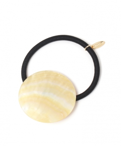 BAYFLOW(ベイフロー)の「シェルポニー(ヘアゴム・レディース・イエロー/ブラウン・FREE)」の4枚目の写真