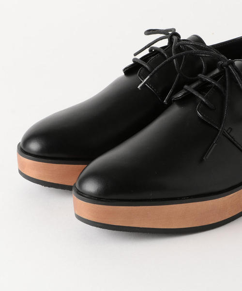 green label relaxing（グリーンレーベルリラクシング）の「CFC プラットフォームレースアップ シューズ（3.5cmヒール） ◆（その他シューズ・レディース・ブラック/シルバー・S/M/L）」の7枚目の写真
