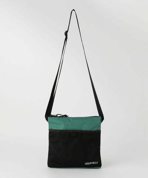 Gramicci（グラミチ）の「Gramicci(グラミチ)別注ナイロンサコッシュバッグ（ショルダーバッグ・メンズ・ターコイズブルー/ブラック・FREE）」の5枚目の写真