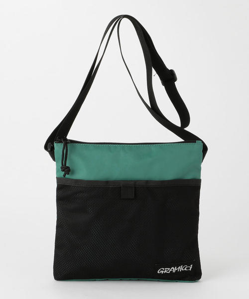 Gramicci（グラミチ）の「Gramicci(グラミチ)別注ナイロンサコッシュバッグ（ショルダーバッグ・メンズ・ターコイズブルー/ブラック・FREE）」の11枚目の写真