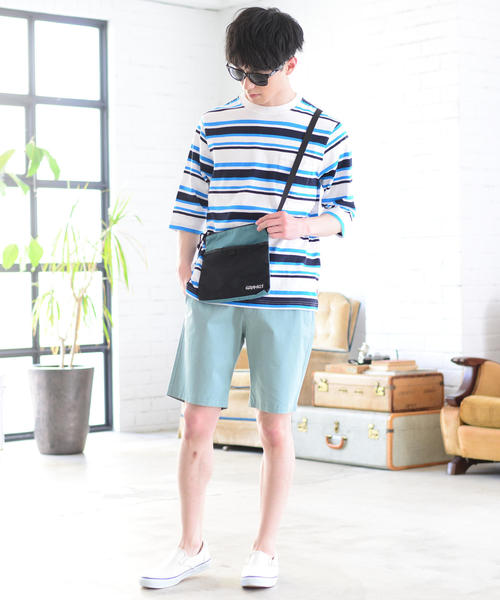 Gramicci（グラミチ）の「Gramicci(グラミチ)別注ナイロンサコッシュバッグ（ショルダーバッグ・メンズ・ターコイズブルー/ブラック・FREE）」の16枚目の写真