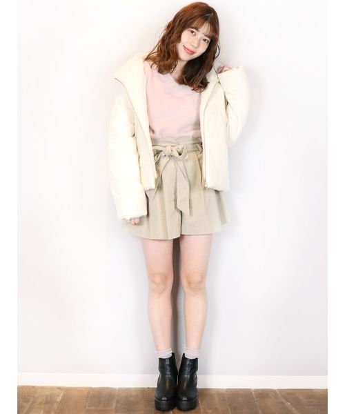 dazzlin（ダズリン）の「リボン付コーデュロイショートパンツ（その他パンツ・レディース・ベージュ/オフホワイト/ピンク/ミント・SMALL/MEDIUM）」の16枚目の写真