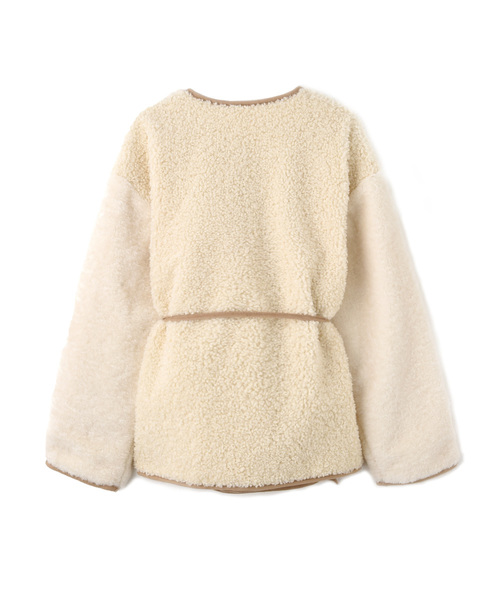 marjour(マージュール)の「PIPING BOA JAKET(ブルゾン・レディース・アイボリー・MEDIUM)」の2枚目の写真