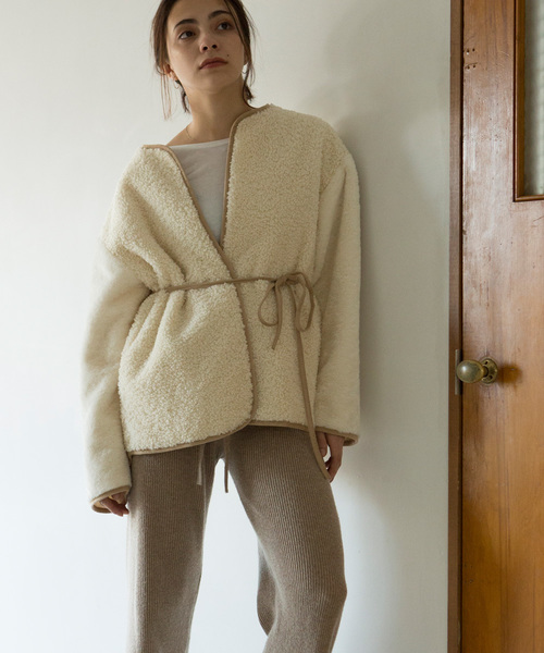 marjour(マージュール)の「PIPING BOA JAKET(ブルゾン・レディース・アイボリー・MEDIUM)」の11枚目の写真