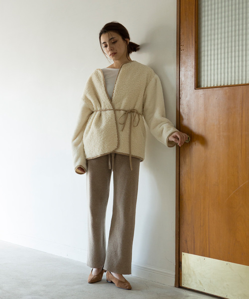 marjour(マージュール)の「PIPING BOA JAKET(ブルゾン・レディース・アイボリー・MEDIUM)」の12枚目の写真