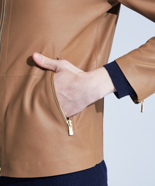 セール】【Recency of Mine】ゴートレザーライダースジャケット