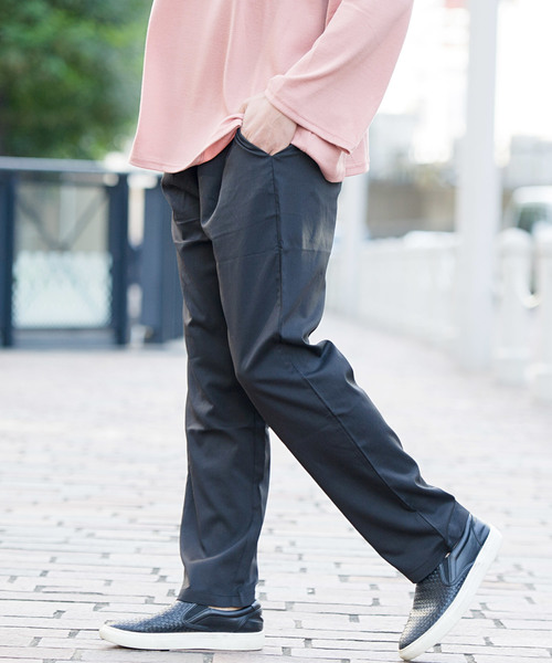SILVER BULLET(シルバーバレット)の「『vicci/ヴィッチ』TR無地ワイドパンツ(その他パンツ・メンズ・ブラック/ネイビー/グレー・M/L/XL)」の3枚目の写真