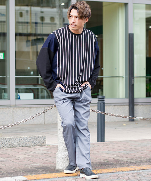 SILVER BULLET(シルバーバレット)の「『vicci/ヴィッチ』TR無地ワイドパンツ(その他パンツ・メンズ・ブラック/ネイビー/グレー・M/L/XL)」の13枚目の写真