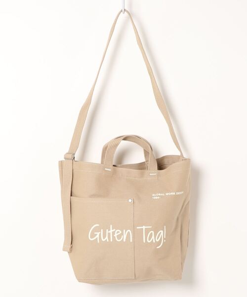 GLOBAL WORK（グローバルワーク）の「2WAYロゴBAG/822382（トートバッグ・レディース・その他3/その他2/その他1/その他/ブラック/グレー/パープル系その他5/ブラウン/カーキ/ピンク/ライトブルー/ブラック系その他/スカイブルー/ライトベージュ・FREE）」の6枚目の写真