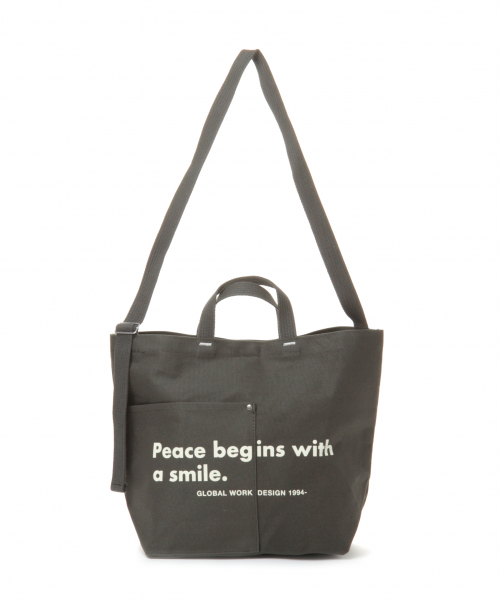 GLOBAL WORK（グローバルワーク）の「2WAYロゴBAG/822382（トートバッグ・レディース・その他3/その他2/その他1/その他/ブラック/グレー/パープル系その他5/ブラウン/カーキ/ピンク/ライトブルー/ブラック系その他/スカイブルー/ライトベージュ・FREE）」の11枚目の写真