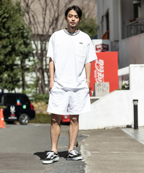 VANS（バンズ）の「VANS/ヴァンズ OTW JQD Pocket S/S T-Shirt（Tシャツ/カットソー・メンズ・ブラック/ホワイト・M/L/XL）」の2枚目の写真