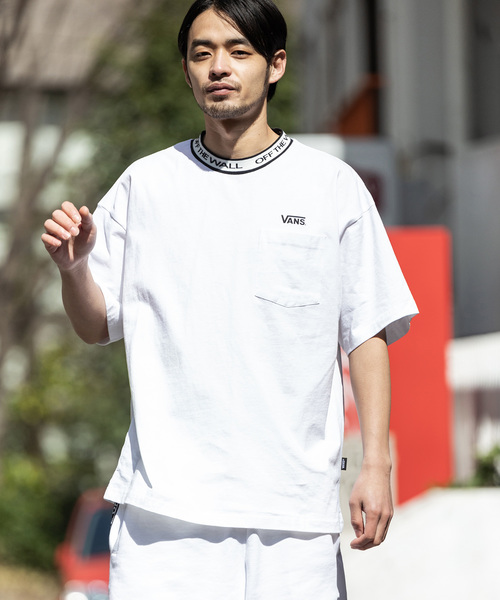 VANS（バンズ）の「VANS/ヴァンズ OTW JQD Pocket S/S T-Shirt（Tシャツ/カットソー・メンズ・ブラック/ホワイト・M/L/XL）」の10枚目の写真