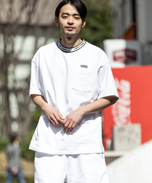 VANS（バンズ）の「VANS/ヴァンズ OTW JQD Pocket S/S T-Shirt（Tシャツ/カットソー・メンズ・ブラック/ホワイト・M/L/XL）」の8枚目の写真
