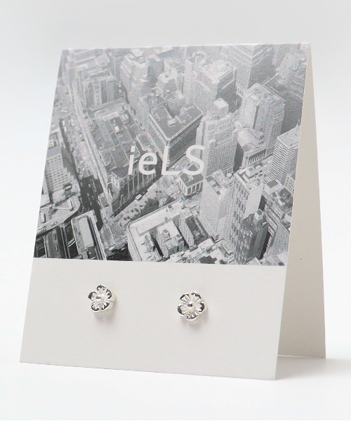 ieLS」SV925 シルバー ナチュラルヒストリーピアス（シルバー
