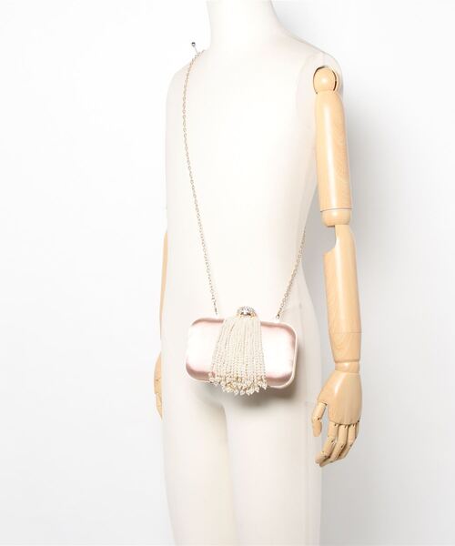 axes femme（アクシーズファム）の「エレガントパールミニバッグ（クラッチバッグ・レディース・ピンク・MEDIUM）」の5枚目の写真