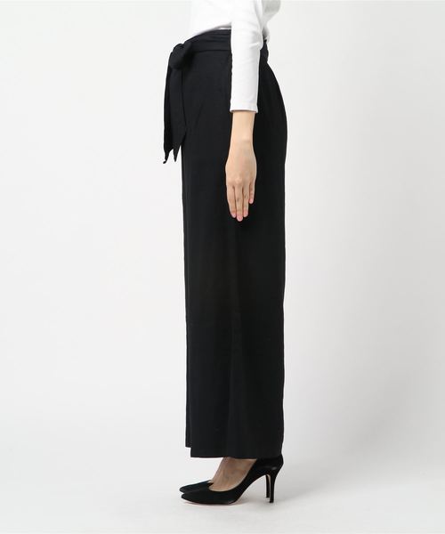 LUGG NAGG(ラグナグ)の「【Jewelobe/ ジュエローブ】麻混ハイウエストワイドパンツ(その他パンツ・レディース・ブルー/ピンク/サックスブルー/ブラック・FREE)」の5枚目の写真