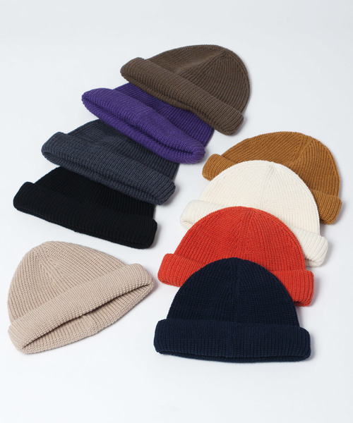 RACAL(ラカル)の「SK8 Roll Knit Cap / スケートロールニットキャップ(ニットキャップ/ビーニー・メンズ・ブラック/ベージュ/チャコールグレー/ネイビー/マスタード/オレンジ/オリーブ/パープル/オフホワイト・FREE)」の19枚目の写真