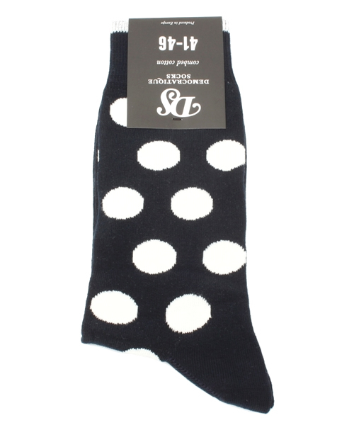 BEAMS（ビームス）の「DEMOCRATIQUE SOCKS / ドット ソックス（ソックス/靴下・メンズ・ベージュ/ミント/サックスブルー/ネイビー/ホワイト・ONE SIZE）」の4枚目の写真