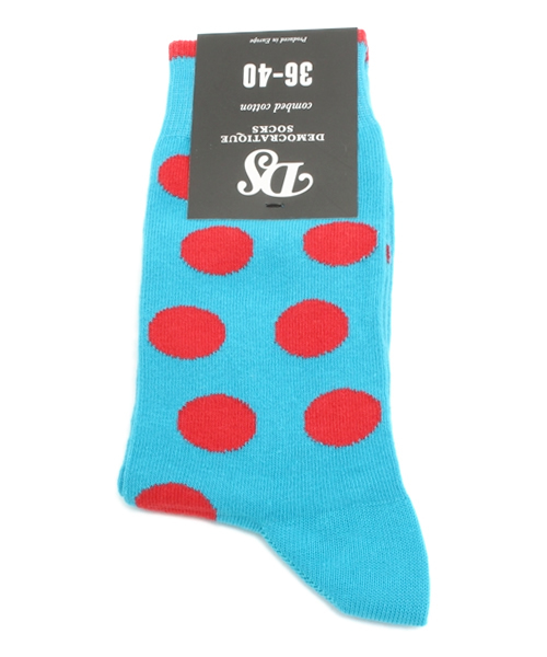 BEAMS（ビームス）の「DEMOCRATIQUE SOCKS / ドット ソックス（ソックス/靴下・メンズ・ベージュ/ミント/サックスブルー/ネイビー/ホワイト・ONE SIZE）」の5枚目の写真