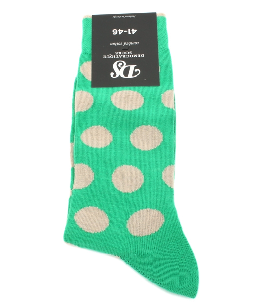 BEAMS（ビームス）の「DEMOCRATIQUE SOCKS / ドット ソックス（ソックス/靴下・メンズ・ベージュ/ミント/サックスブルー/ネイビー/ホワイト・ONE SIZE）」の3枚目の写真