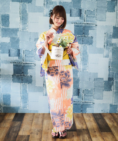 shopnikoniko(ショップニコニコ)の「雑誌掲載 セブンティーン掲載 今だけ3点浴衣セット浴衣作り帯巾着(浴衣・レディース・A/B/C/D/E/F/G/H・フリー)」の3枚目の写真