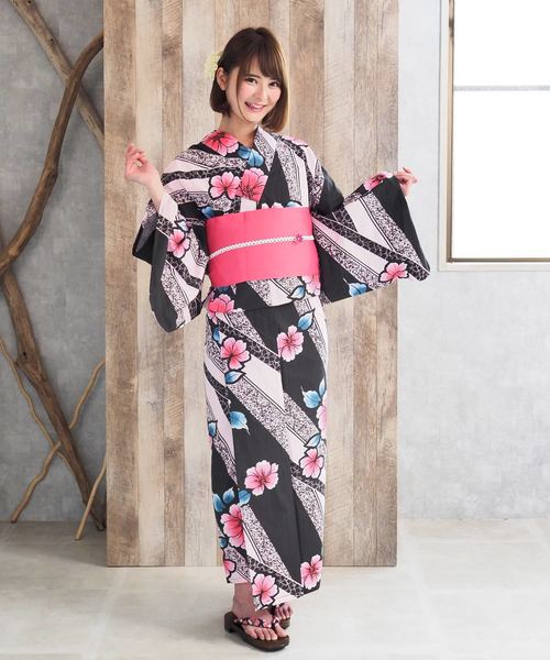 shopnikoniko(ショップニコニコ)の「雑誌掲載 セブンティーン掲載 今だけ3点浴衣セット浴衣作り帯巾着(浴衣・レディース・A/B/C/D/E/F/G/H・フリー)」の6枚目の写真