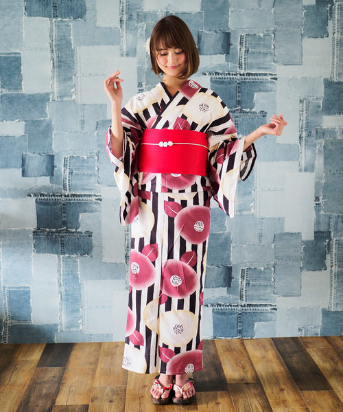 shopnikoniko(ショップニコニコ)の「雑誌掲載 セブンティーン掲載 今だけ3点浴衣セット浴衣作り帯巾着(浴衣・レディース・A/B/C/D/E/F/G/H・フリー)」の7枚目の写真