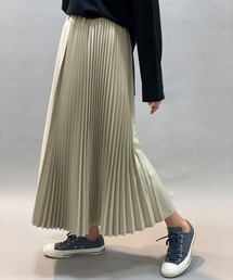 Munich | ポリエステルツイルプリーツロングスカート(スカート)