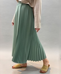 Munich | ポリエステルツイルプリーツロングスカート(スカート)