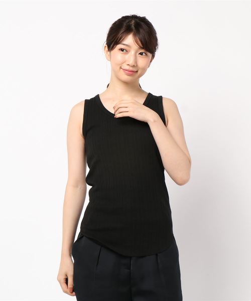 IENA(イエナ)の「針抜きランダムリブタンクトップ◆(Tシャツ/カットソー・レディース・ライトグリーン/アイボリー/ブラック/チョコ・FREE)」の21枚目の写真