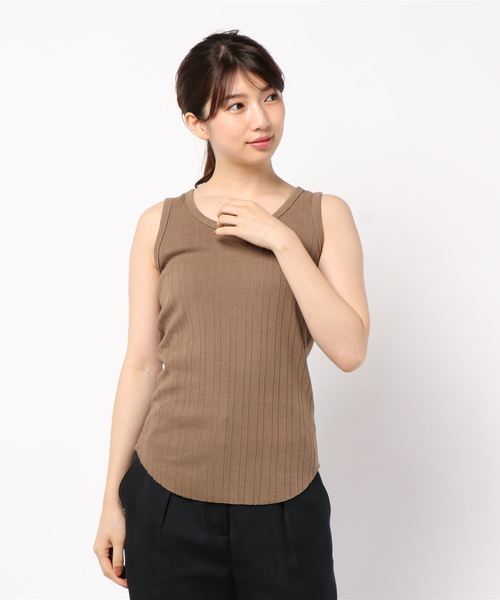 IENA（イエナ）の「針抜きランダムリブタンクトップ◇（Tシャツ
