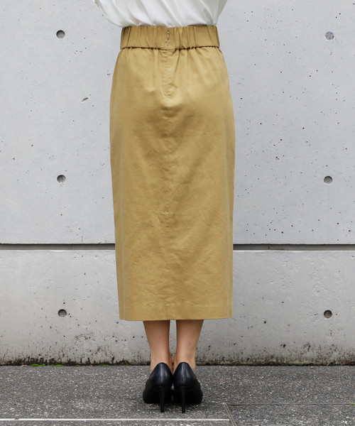 Liesse(リエス)の「巻き風スカート(スカート・レディース・キャメル/ブラック・S/M)」の5枚目の写真