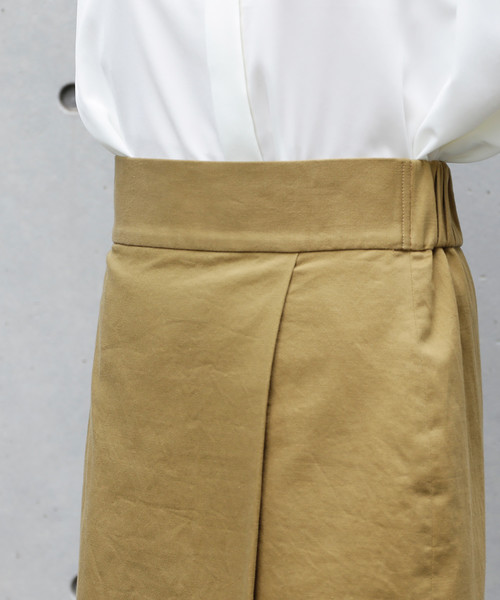 Liesse(リエス)の「巻き風スカート(スカート・レディース・キャメル/ブラック・S/M)」の7枚目の写真