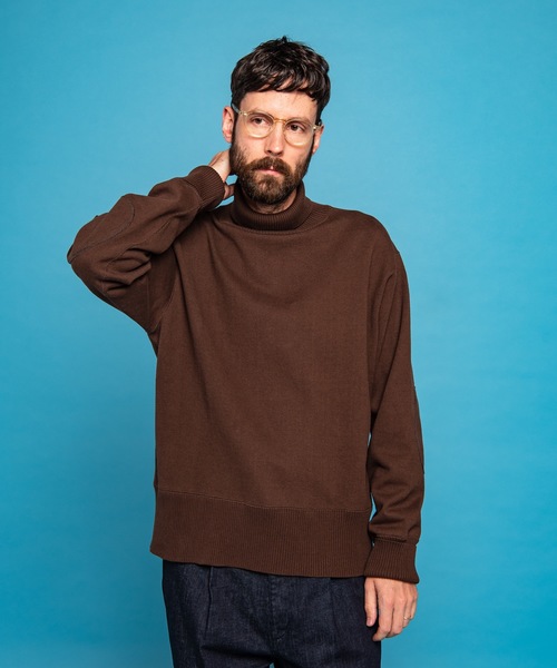 MR.OLIVE(ミスターオリーブ)の「ヴィンテージ スーパー ヘビー天竺 / タートルネック トレーナー スウェット(Tシャツ/カットソー・メンズ・ブラック/ダークブラウン/ブラウン系その他/ネイビー・SMALL/MEDIUM/LARGE)」の3枚目の写真