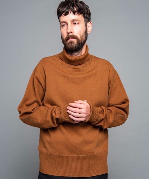 MR.OLIVE(ミスターオリーブ)の「ヴィンテージ スーパー ヘビー天竺 / タートルネック トレーナー スウェット(Tシャツ/カットソー・メンズ・ブラック/ダークブラウン/ブラウン系その他/ネイビー・SMALL/MEDIUM/LARGE)」の4枚目の写真