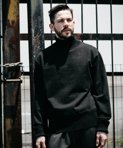 MR.OLIVE(ミスターオリーブ)の「ヴィンテージ スーパー ヘビー天竺 / タートルネック トレーナー スウェット(Tシャツ/カットソー・メンズ・ブラック/ダークブラウン/ブラウン系その他/ネイビー・SMALL/MEDIUM/LARGE)」の14枚目の写真