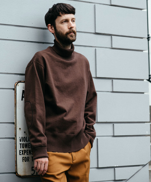 MR.OLIVE(ミスターオリーブ)の「ヴィンテージ スーパー ヘビー天竺 / タートルネック トレーナー スウェット(Tシャツ/カットソー・メンズ・ブラック/ダークブラウン/ブラウン系その他/ネイビー・SMALL/MEDIUM/LARGE)」の15枚目の写真