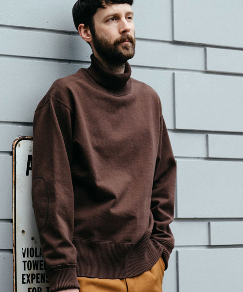 MR.OLIVE(ミスターオリーブ)の「ヴィンテージ スーパー ヘビー天竺 / タートルネック トレーナー スウェット(Tシャツ/カットソー・メンズ・ブラック/ダークブラウン/ブラウン系その他/ネイビー・SMALL/MEDIUM/LARGE)」の13枚目の写真