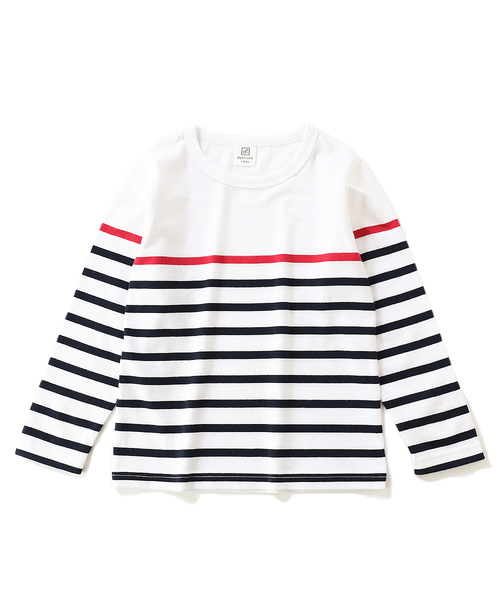 devirock（デビロック）の「パネルボーダー長袖Tシャツ（Tシャツ/カットソー・キッズ・ブルー系その他/ブルー系その他2/ブラック/ホワイト系その他/ホワイト系その他2/キャメル・100cm/110cm/120cm/130cm/140cm/150cm/160cm）」の18枚目の写真