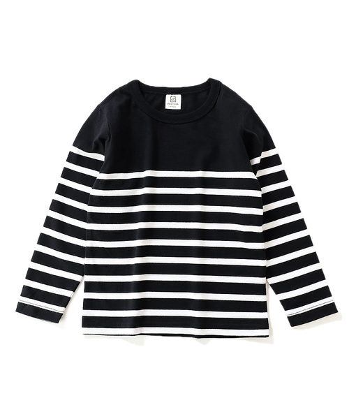 devirock（デビロック）の「パネルボーダー長袖Tシャツ（Tシャツ/カットソー・キッズ・ブルー系その他/ブルー系その他2/ブラック/ホワイト系その他/ホワイト系その他2/キャメル・100cm/110cm/120cm/130cm/140cm/150cm/160cm）」の17枚目の写真