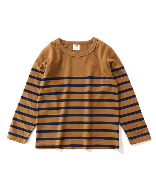 devirock（デビロック）の「パネルボーダー長袖Tシャツ（Tシャツ/カットソー・キッズ・ブルー系その他/ブルー系その他2/ブラック/ホワイト系その他/ホワイト系その他2/キャメル・100cm/110cm/120cm/130cm/140cm/150cm/160cm）」の20枚目の写真