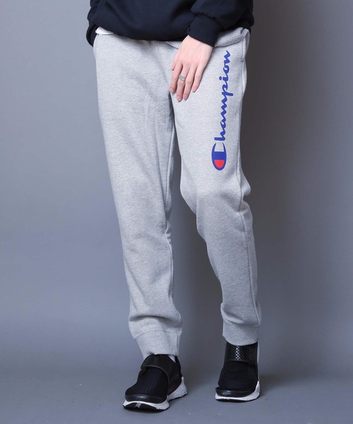 Champion(チャンピオン)の「【CHAMPION/チャンピオン】裏毛スクリプトロゴスウェットパンツ C3-Q203 テーパードシルエット ブランドロゴ(スウェットパンツ・メンズ・ブラック/グレー/チャコールグレー/ネイビー/ホワイト/ピンク/オフホワイト/オレンジ・LARGE/MEDIUM/X-LARGE/SMALL)」の21枚目の写真