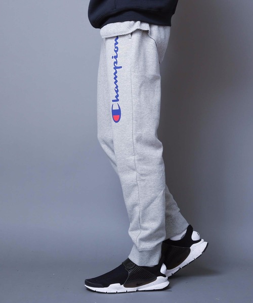 Champion(チャンピオン)の「【CHAMPION/チャンピオン】裏毛スクリプトロゴスウェットパンツ C3-Q203 テーパードシルエット ブランドロゴ(スウェットパンツ・メンズ・ブラック/グレー/チャコールグレー/ネイビー/ホワイト/ピンク/オフホワイト/オレンジ・LARGE/MEDIUM/X-LARGE/SMALL)」の22枚目の写真