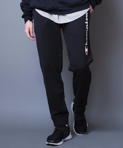 Champion(チャンピオン)の「【CHAMPION/チャンピオン】裏毛スクリプトロゴスウェットパンツ C3-Q203 テーパードシルエット ブランドロゴ(スウェットパンツ・メンズ・ブラック/グレー/チャコールグレー/ネイビー/ホワイト/ピンク/オフホワイト/オレンジ・LARGE/MEDIUM/X-LARGE/SMALL)」の11枚目の写真