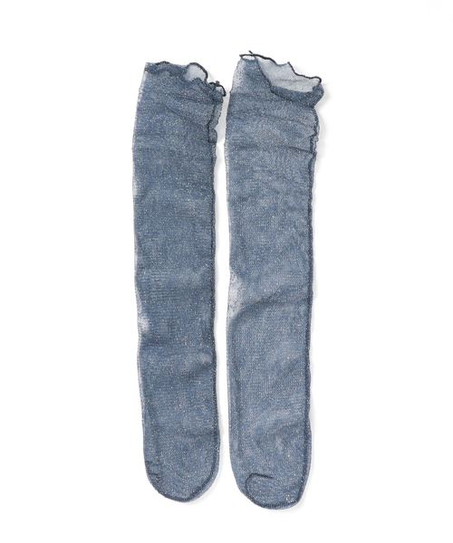 Fun & Daily（ファンアンドデイリー）の「F&D : ストレッチチュールソックス（ソックス/靴下・レディース・グリーン/ブラック/ネイビー・FREE）」の3枚目の写真