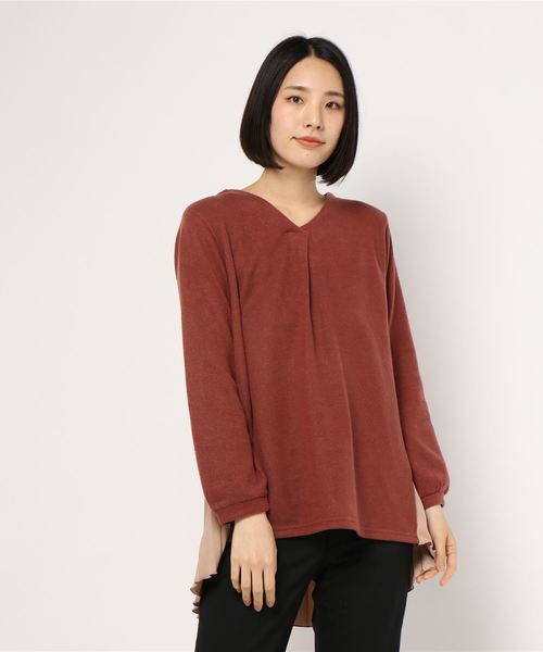 セール】バックプリーツロングPO（Tシャツ/カットソー）｜axes