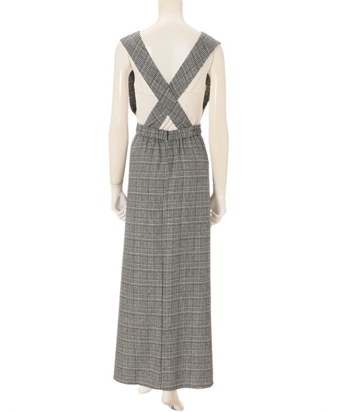 fifth（フィフス）の「チェックスカートコンビネゾン（つなぎ/オールインワン・レディース・ブラウン/グレー・SMALL/MEDIUM）」の13枚目の写真